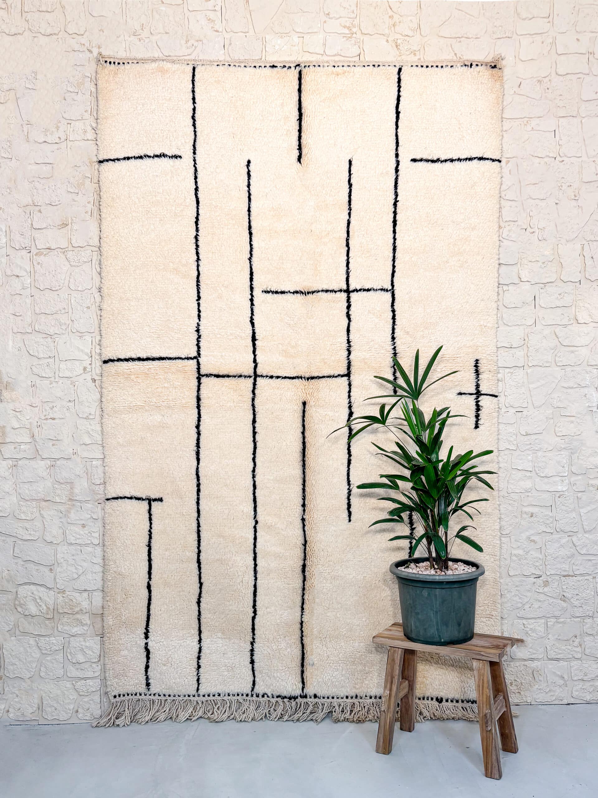 Handmade Beni Ourain rug - Morocco - 250x160 - Wool – Baba Rug