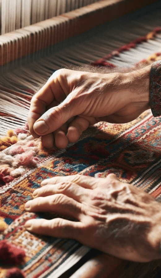 Slow Fashion - Tapis d'orient fait main