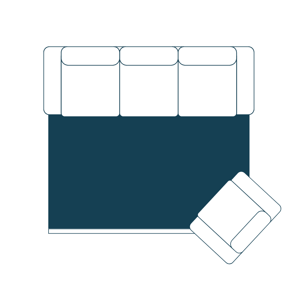 tapis rectangulaire fait main