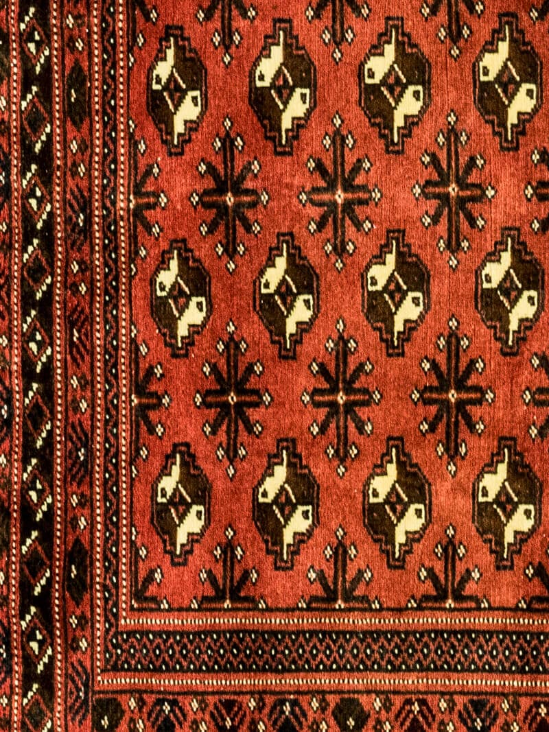 Tapis Turkaman Iran Fait Main 130x82cm - Baba Rug