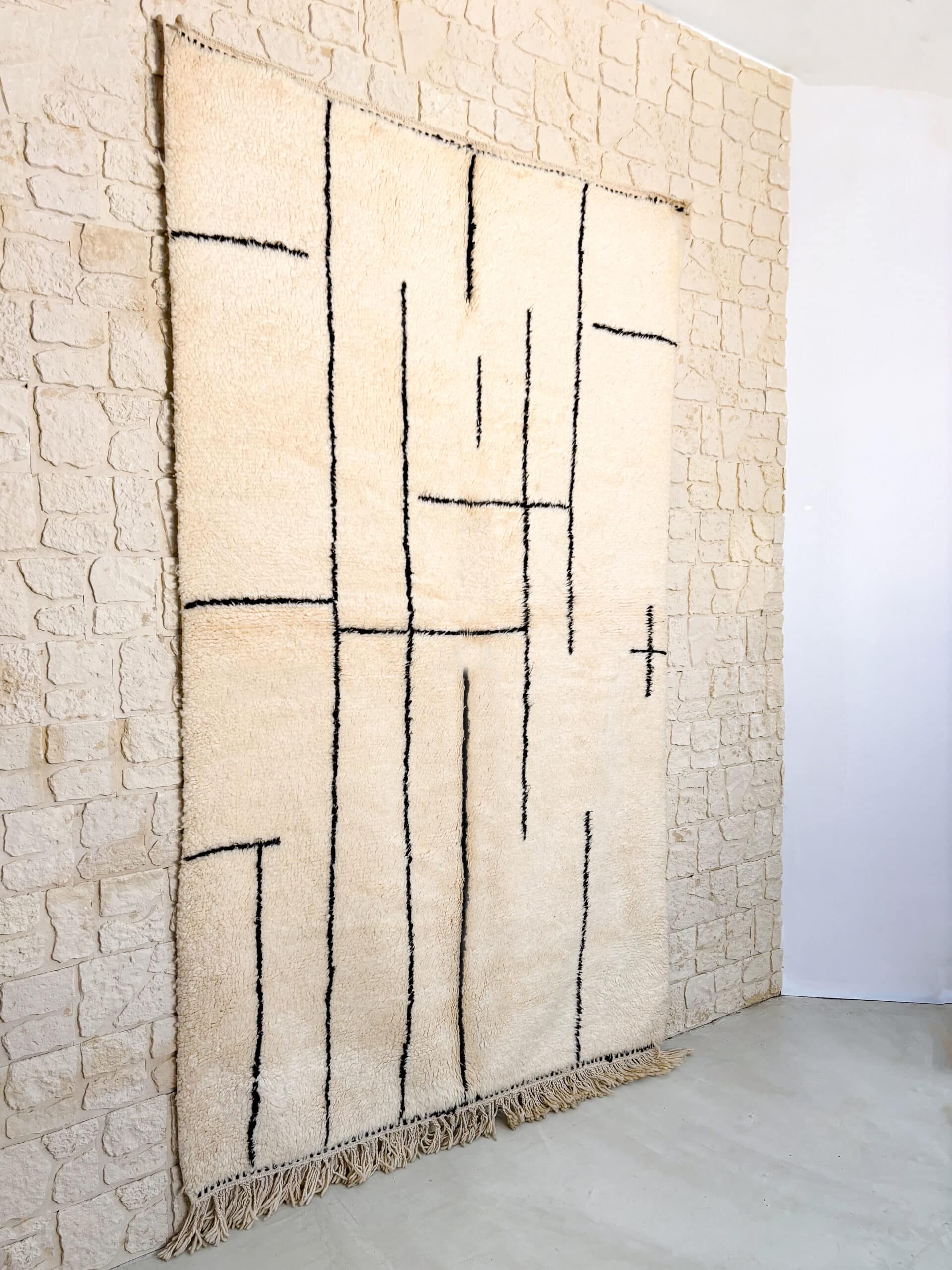 Tapis Béni Ouarain Fait Main 250x160 - Baba Rug