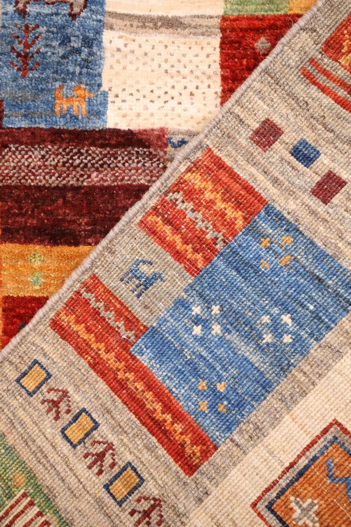 Tapis modcar - Afghan - 202x155cm - Laine - Baba Rug