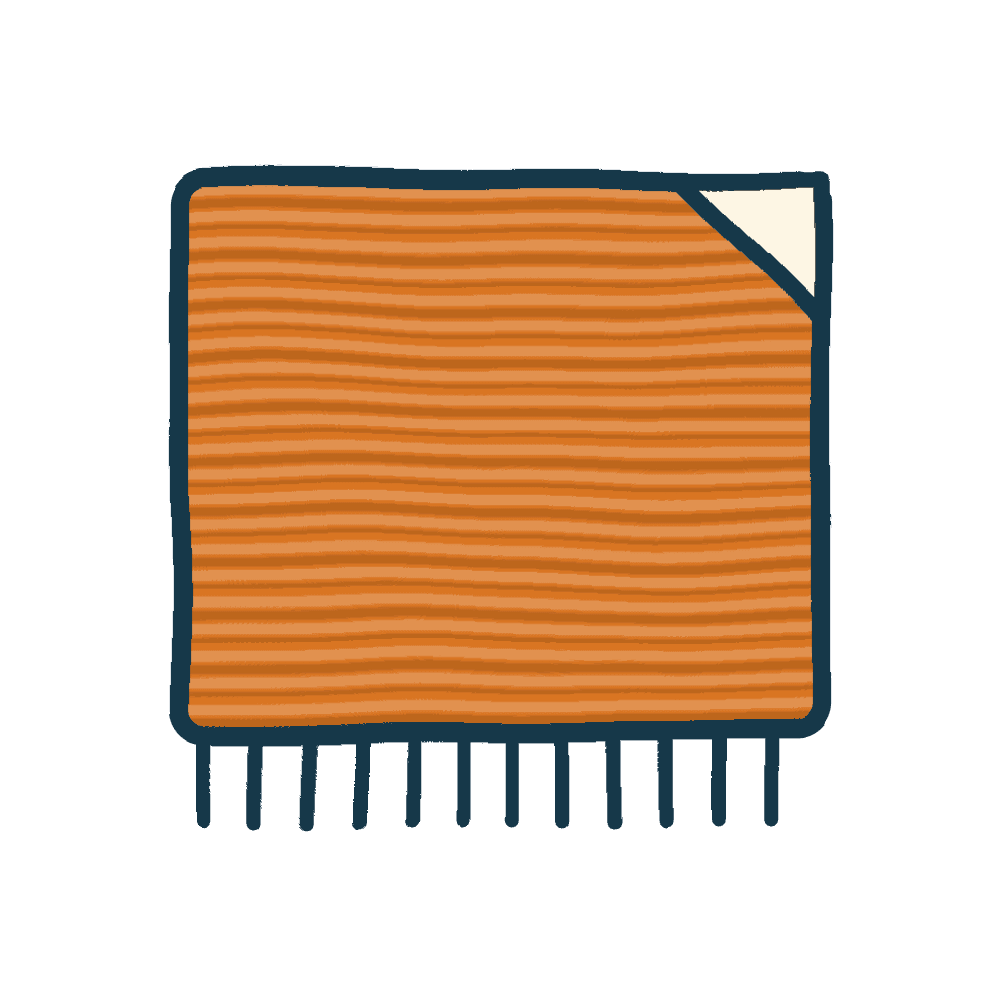 Tapis orange - Baba Rug
