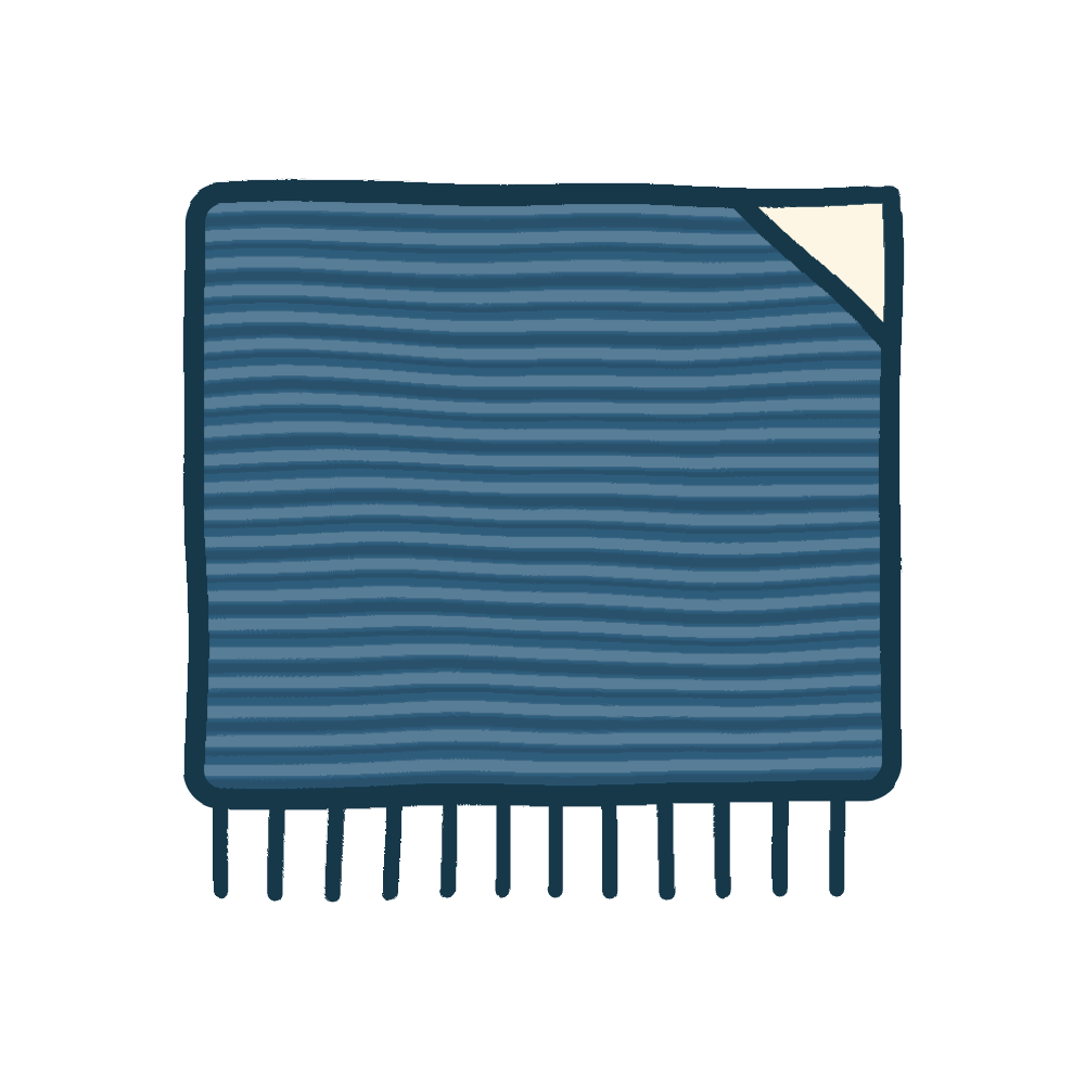 Tapis bleus - Baba Rug