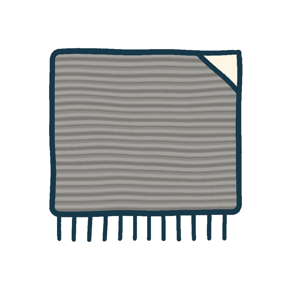 Tapis gris - Baba Rug