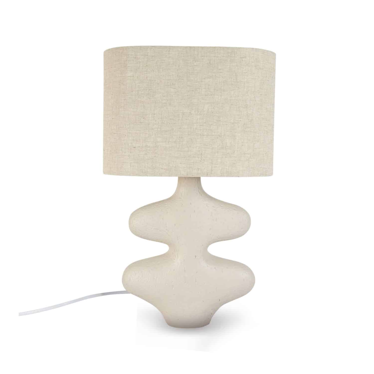 Lampe Organique Beige – 40 cm – Design Naturel et Vintage