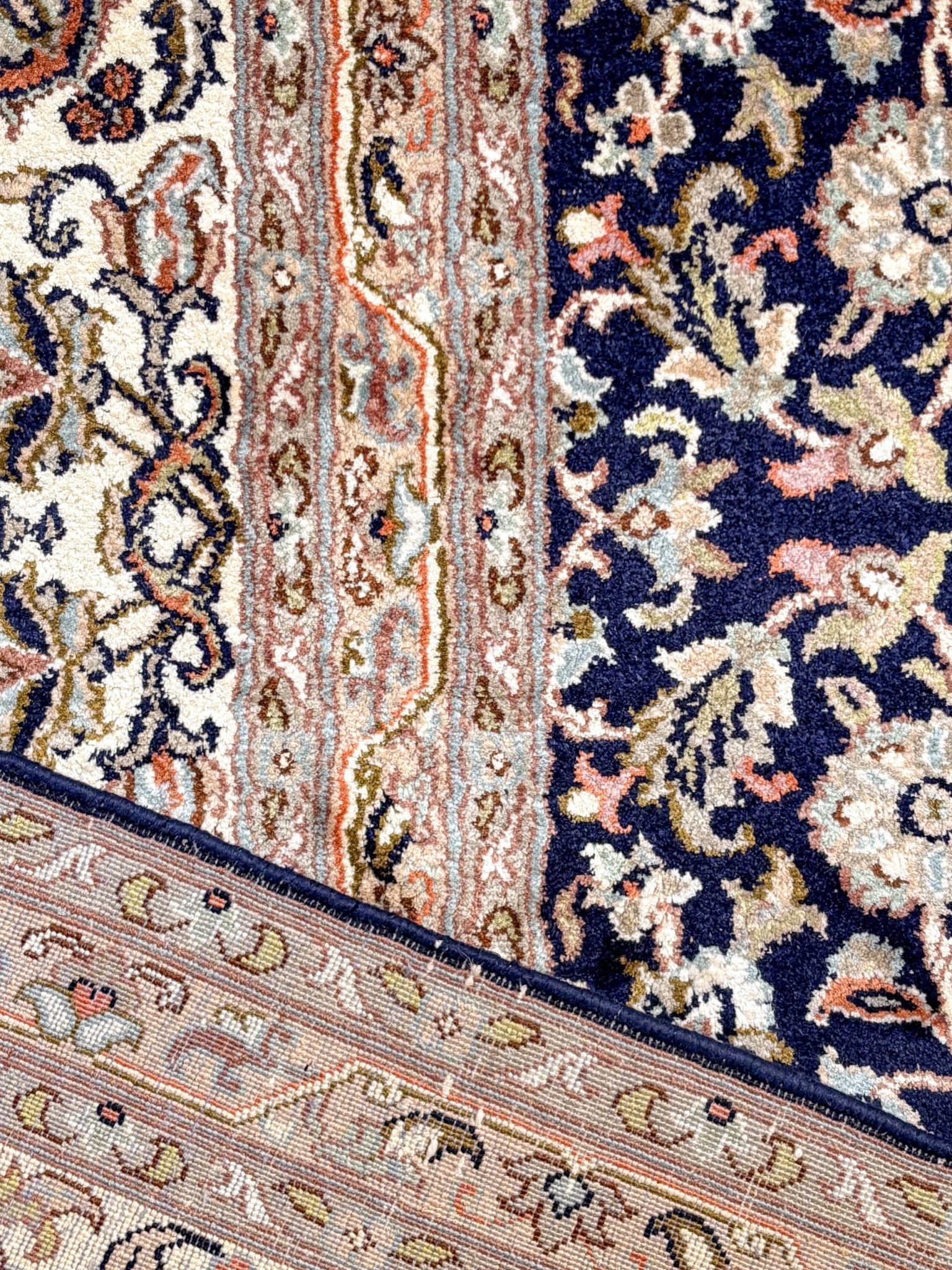 Tapis Cachemire Soie Fait Main 315x215cm - Baba Rug