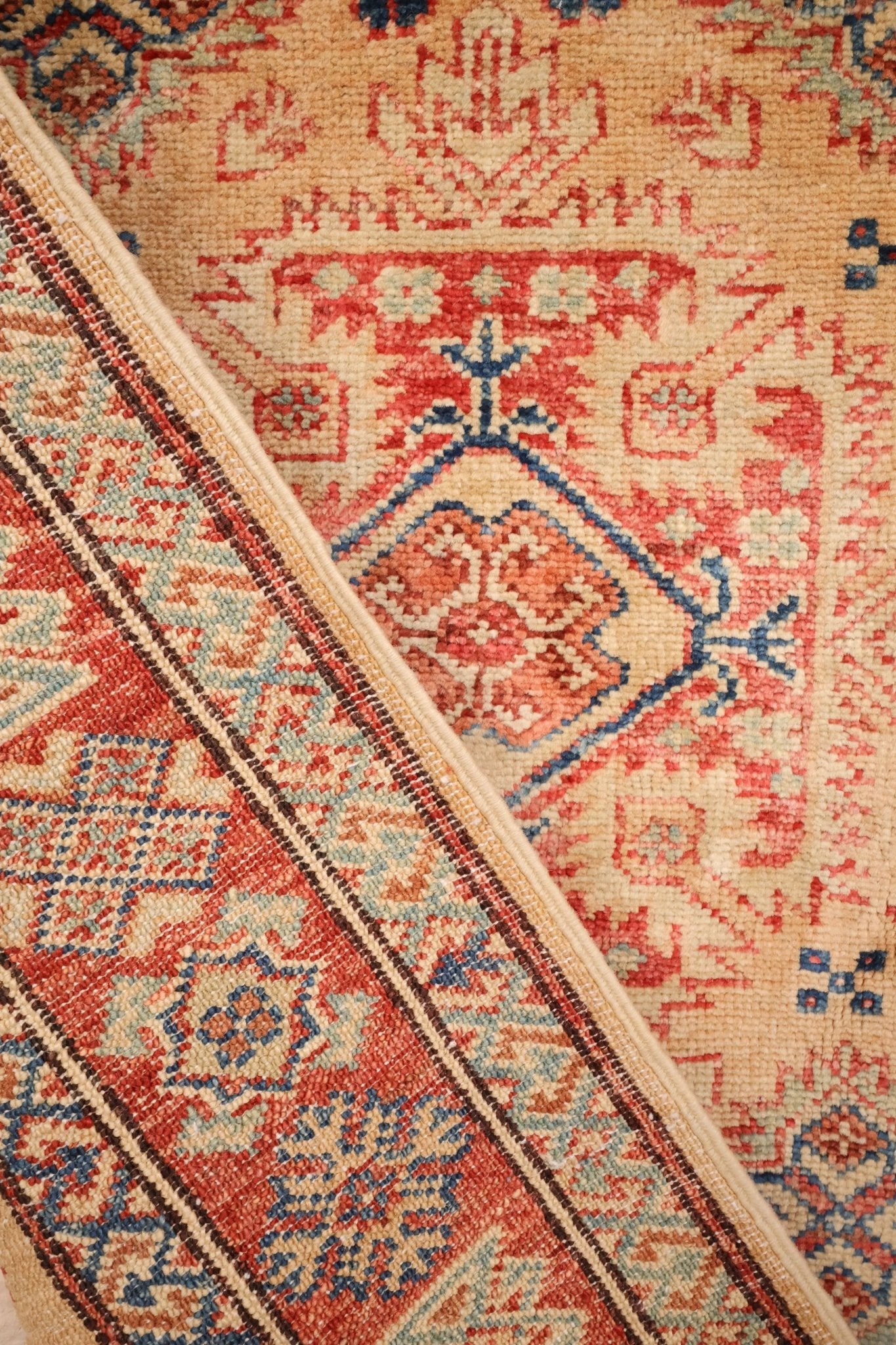 Tapis kazak 118x85 zoom noeuds