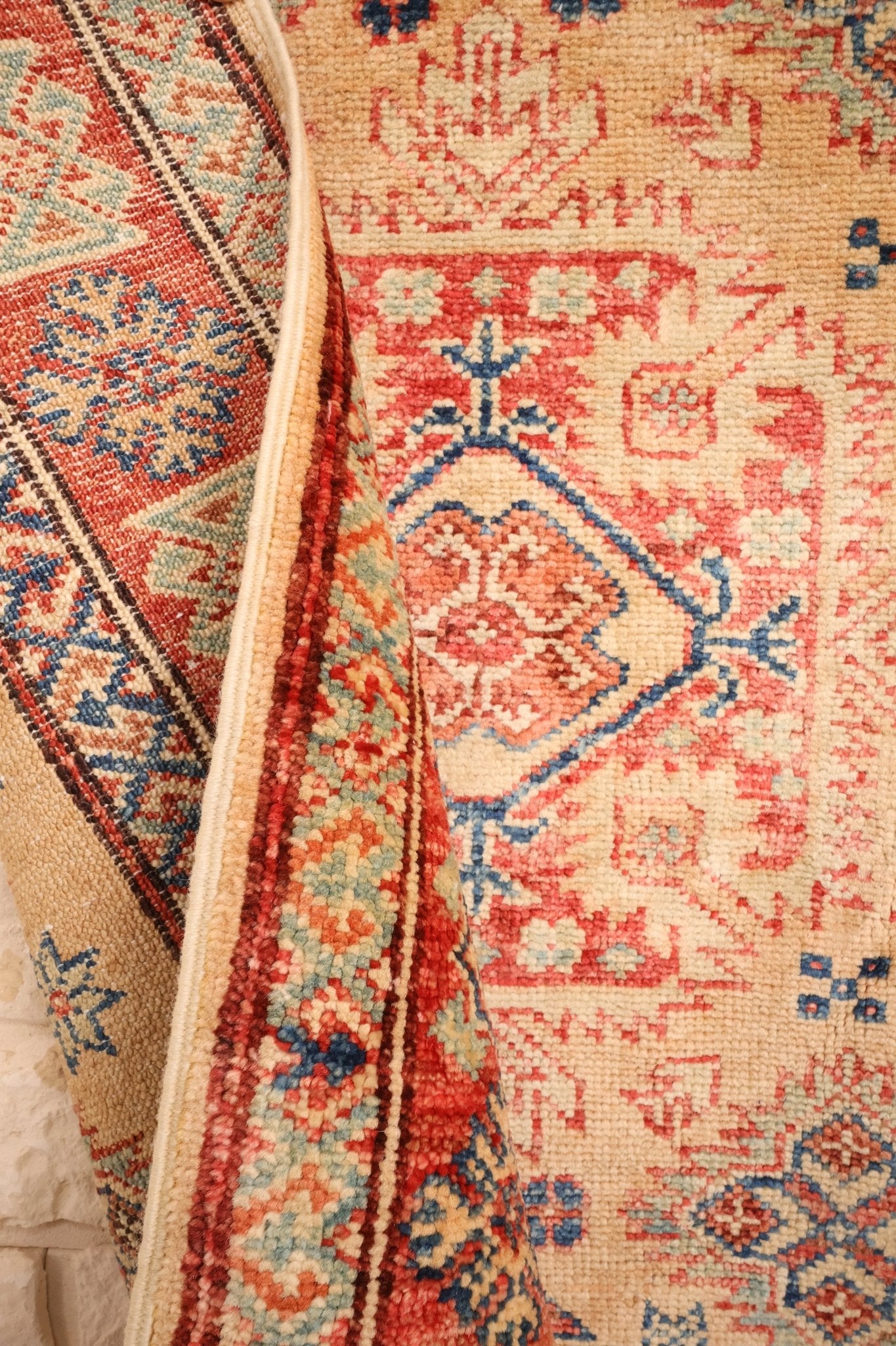 Tapis kazak 118x85 verso