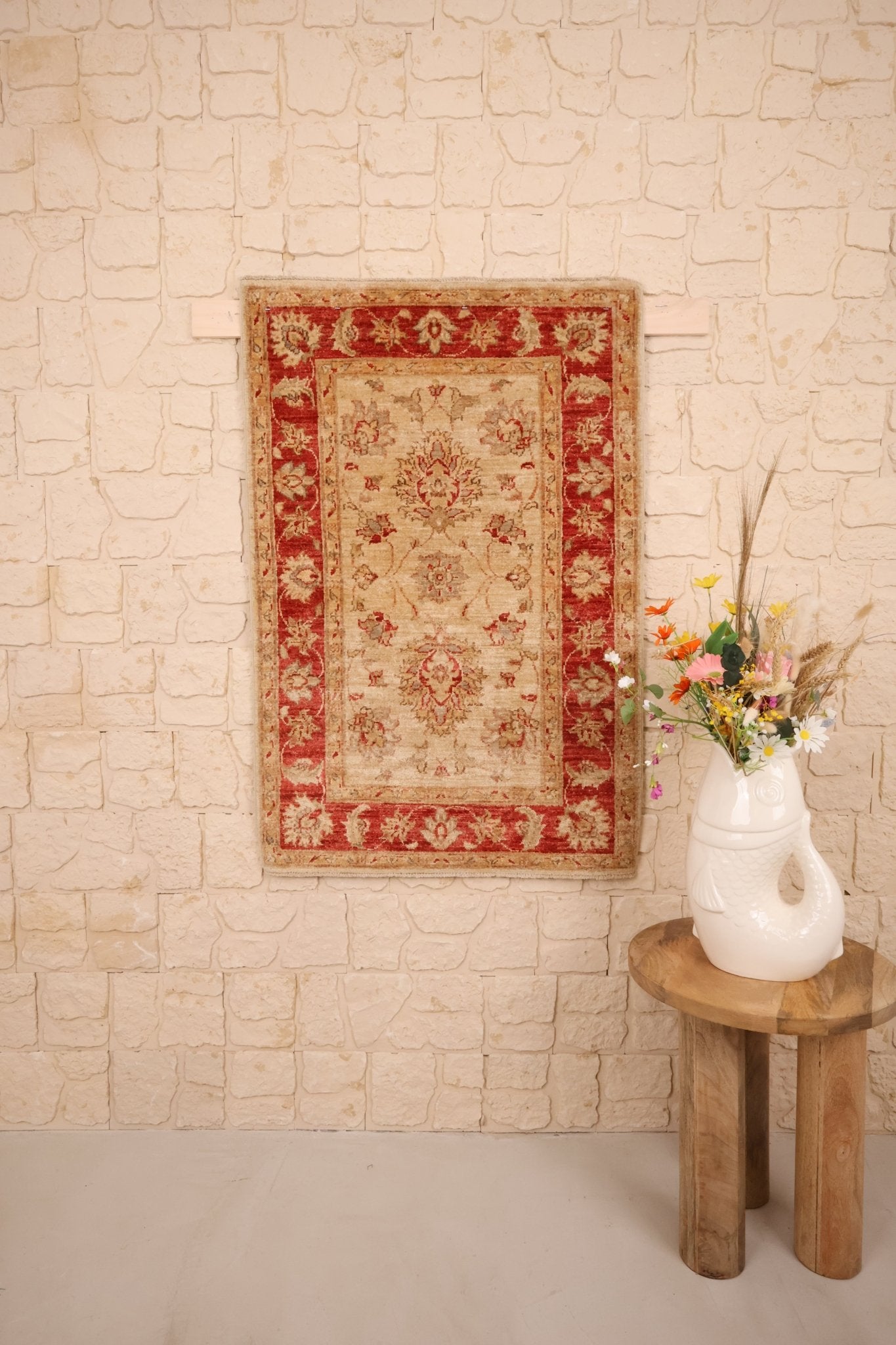 Tapis Chobie Ziegler Laine Nouée Main 116x77cm