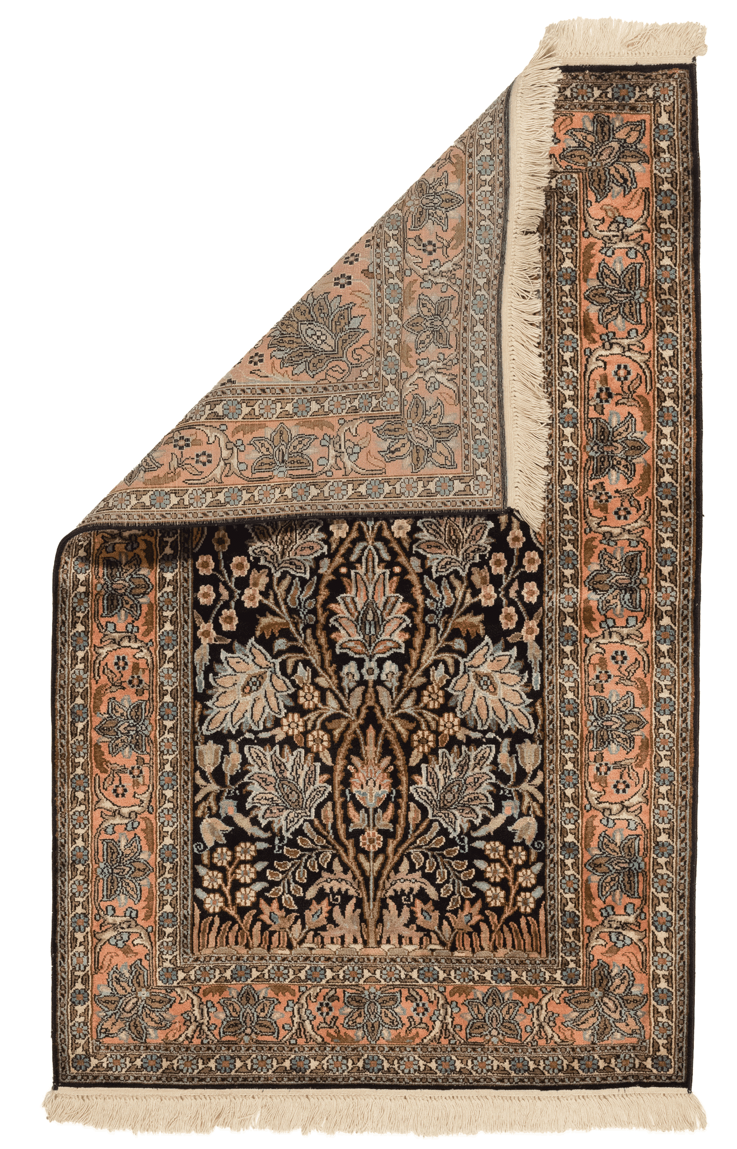 Tapis Cachemire Soie Fait Main 120x76cm