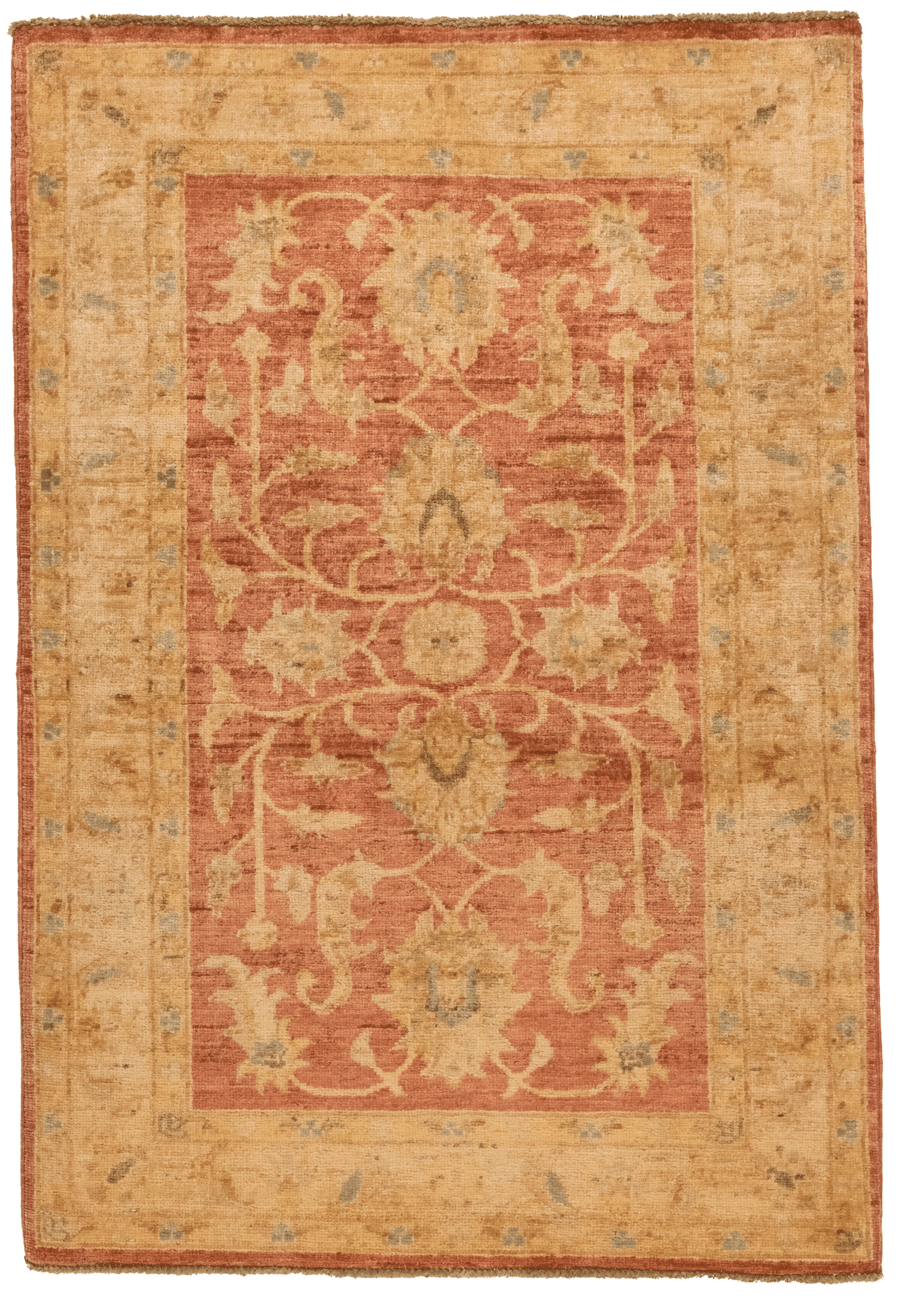 Tapis Ziegler fait main 116x78 cm, laine naturelle et motifs élégants pour décoration intérieure. Baba Rug, Paris 12
