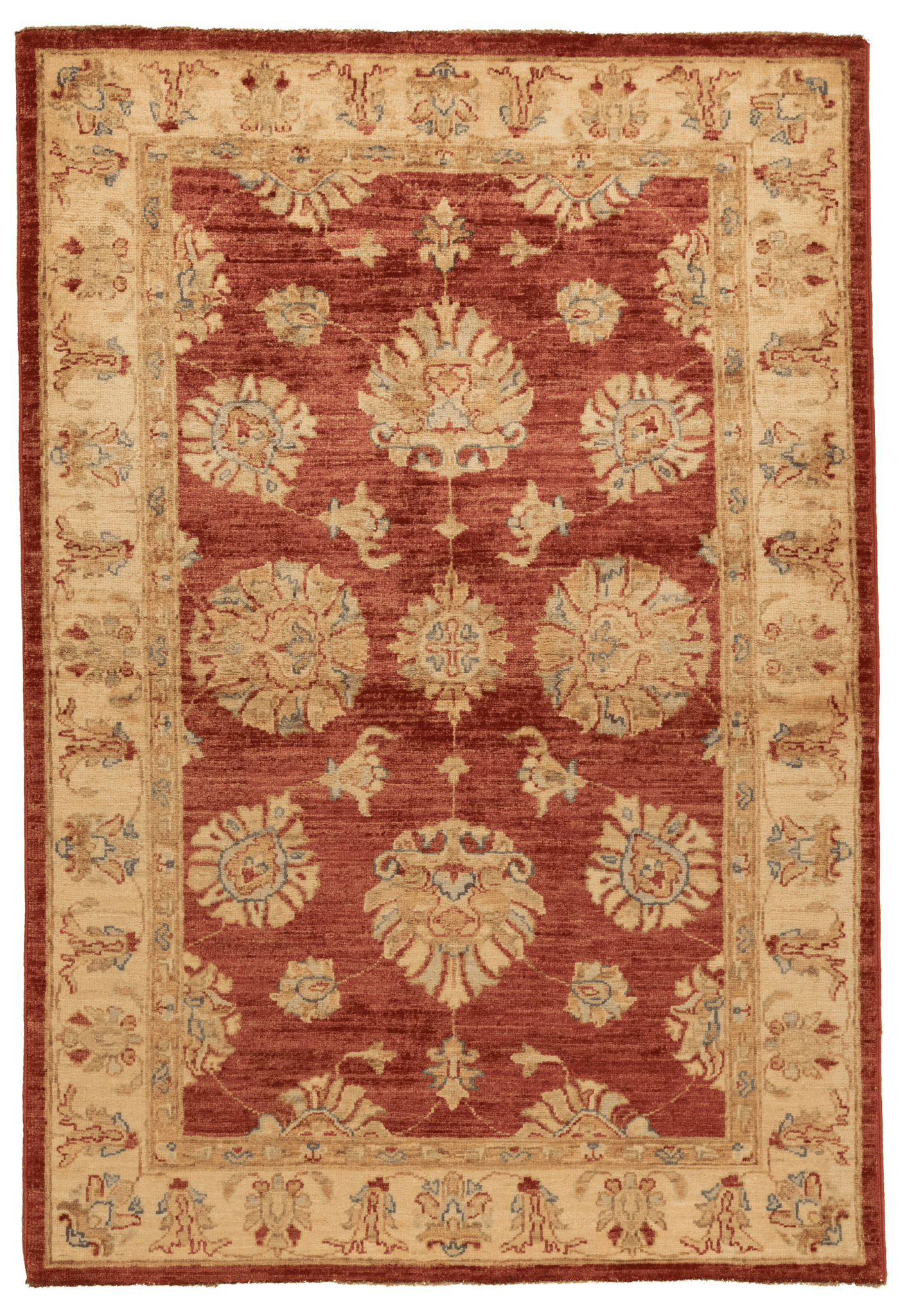 Tapis Ziegler fait main Afghan pure laine – vue complète 146x100 cm – décoration orientale Baba Rug Paris