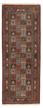Tapis persan Moud fait main 210x80 cm, tapis de couloir en laine naturelle aux motifs traditionnels. Baba Rug, Paris 12
