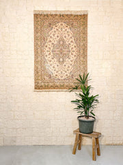 Tapis Ghoum Iran Soie Fait Main 153x102cm