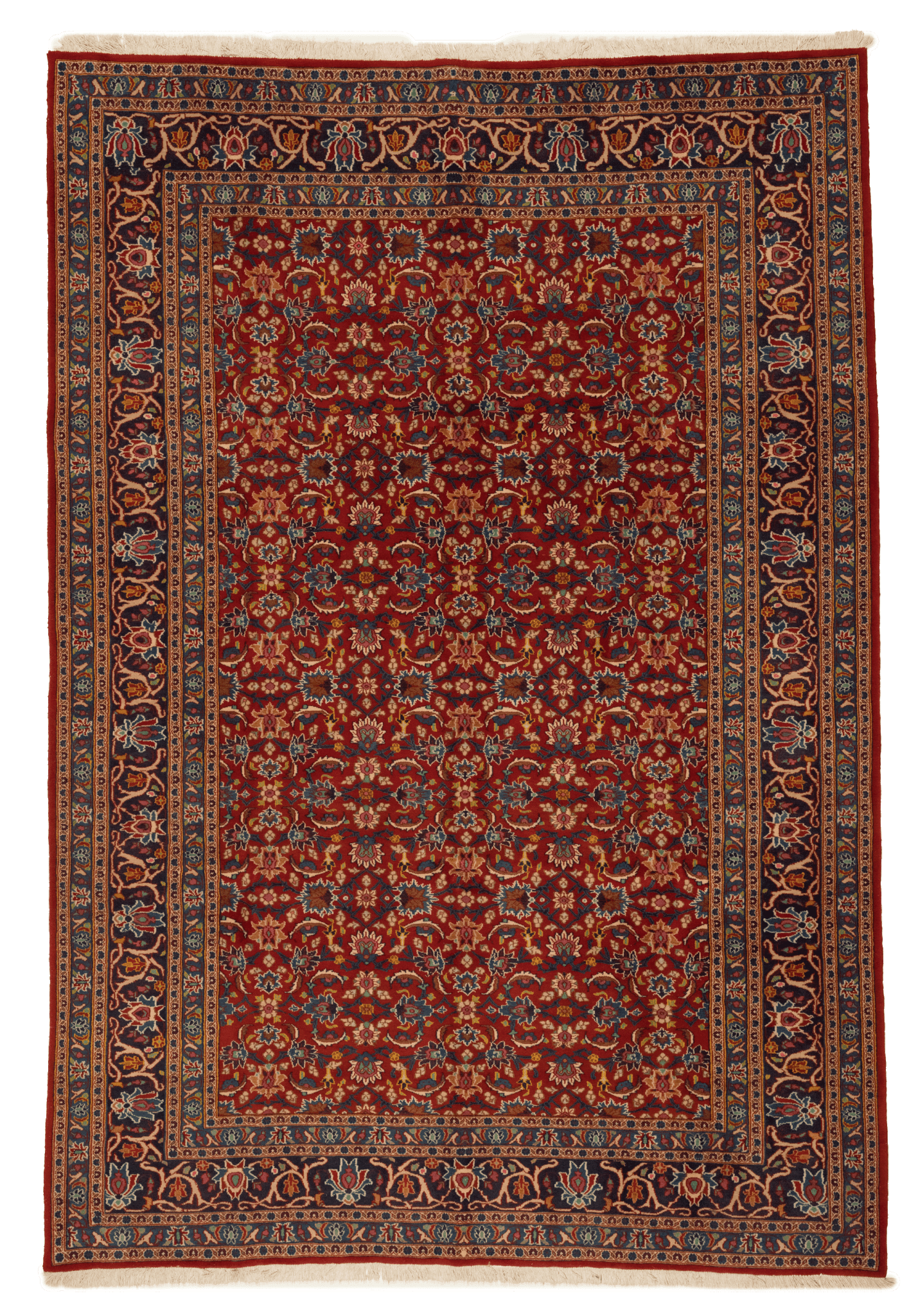 Tapis Moud persan fait main 294x204 cm, tissage artisanal en laine naturelle. Baba Rug, Paris 12
