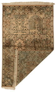 Tapis Cachemire Soie Fait Main 152x95cm - Baba Rug