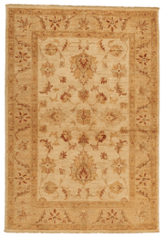 Tapis Ziegler fait main 150x102 cm, laine naturelle et motifs élégants pour décoration intérieure. Baba Rug, Paris 12
