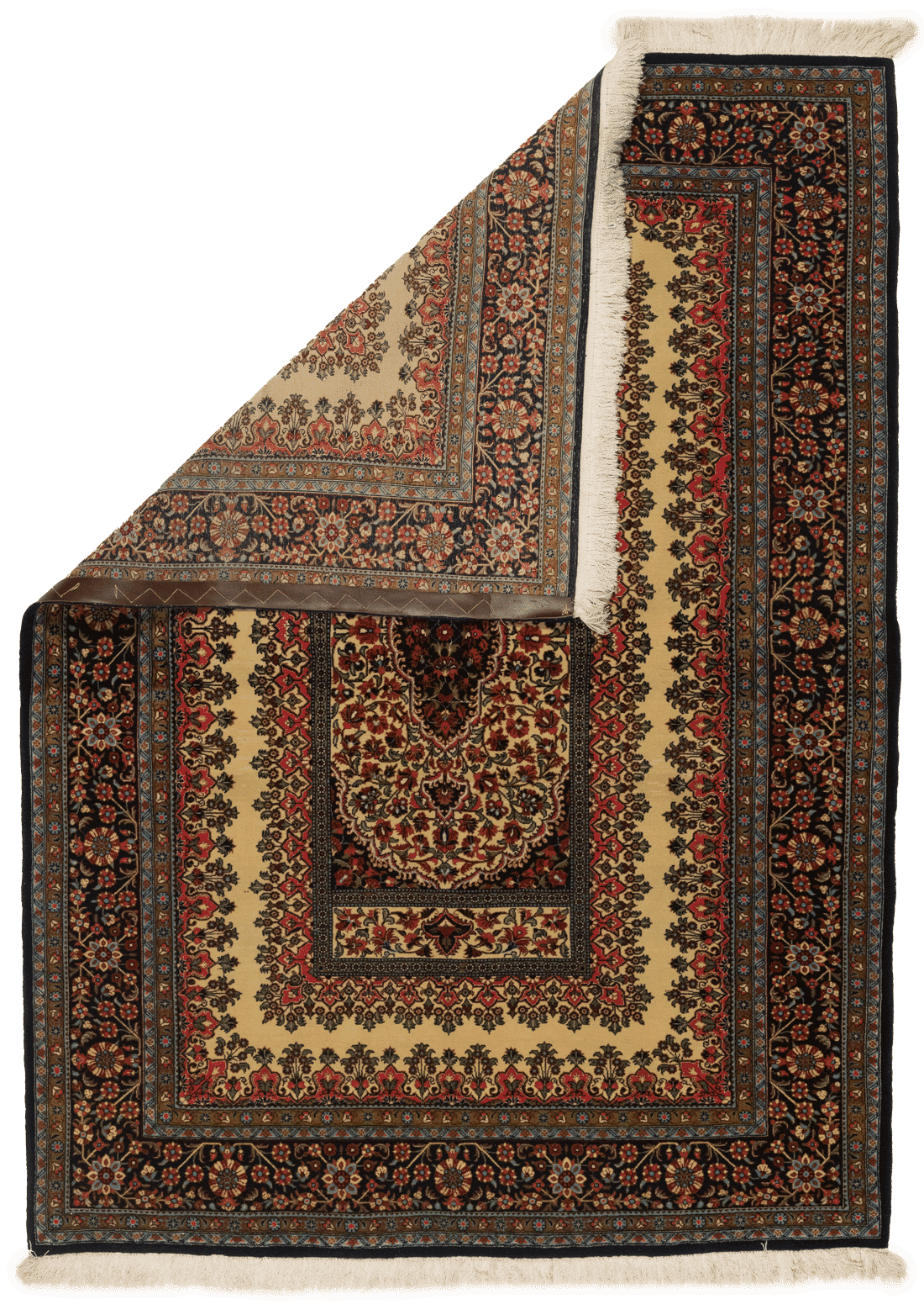Tapis Ghoum Laine Iran Fait Main 210x140cm - Baba Rug