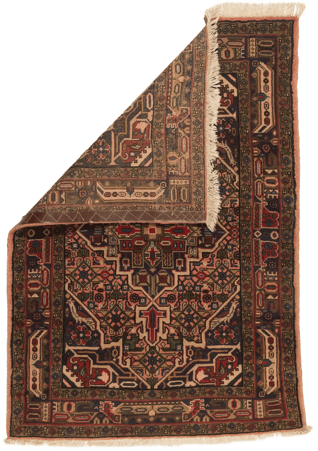 Tapis Nahavand Iran Rouge Fait Main 150x100cm - Baba Rug