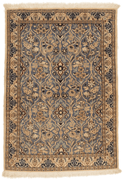 Tapis persan Naïn fait main 137x90 cm, laine naturelle et motifs fins traditionnels pour décoration intérieure
