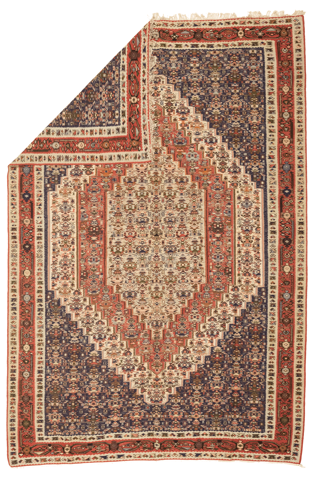Tapis Kilim Senneh Iran Fait Main 298x200cm