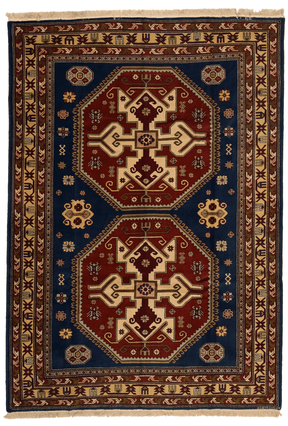 Tapis Shirvan fait main, format 294x201 cm, boutique Baba Rug à Paris 12