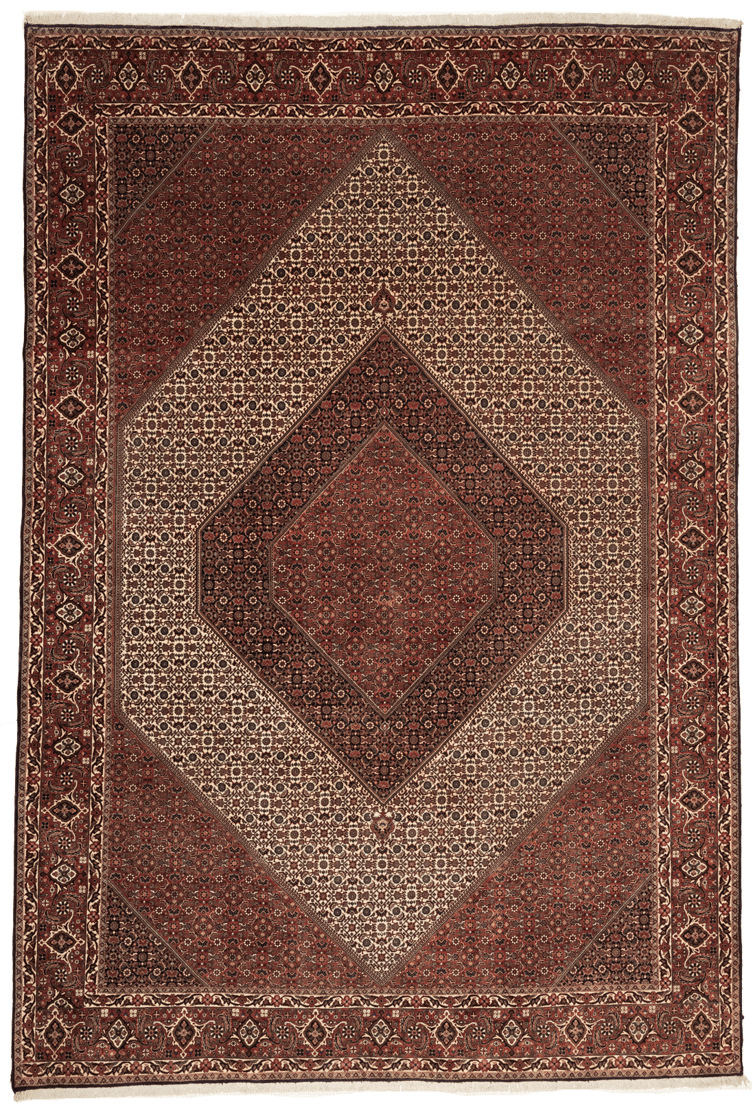 Tapis persan Bidjar fait main, format 365x246 cm, boutique Baba Rug à Paris 12