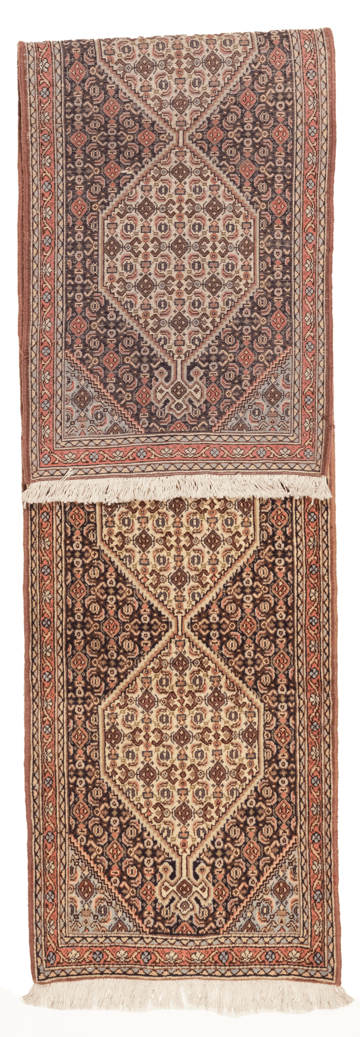 Tapis Senneh Iran Couloir Fait Main 260x60cm