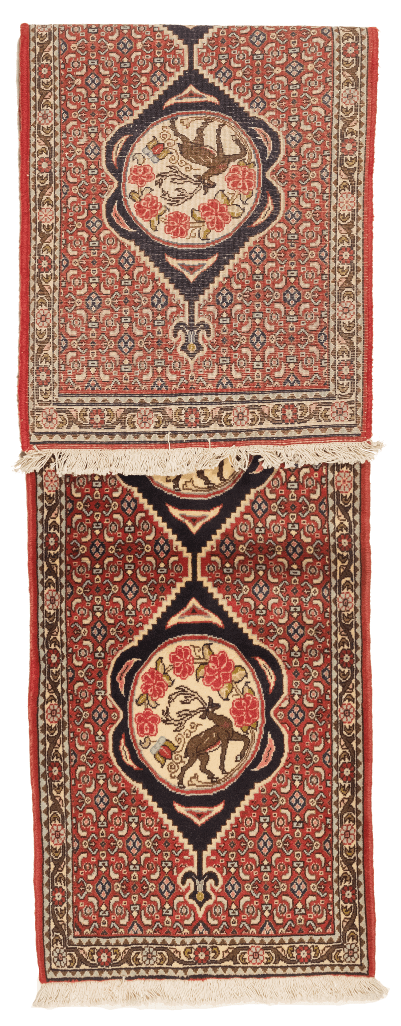 Tapis Senneh Iran Couloir Fait Main 240x60cm