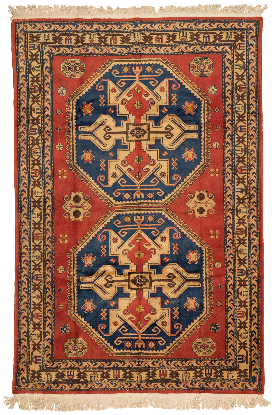Tapis Shirvan Azerbaïdjan fait main, format 304x194 cm, boutique Baba Rug à Paris 12