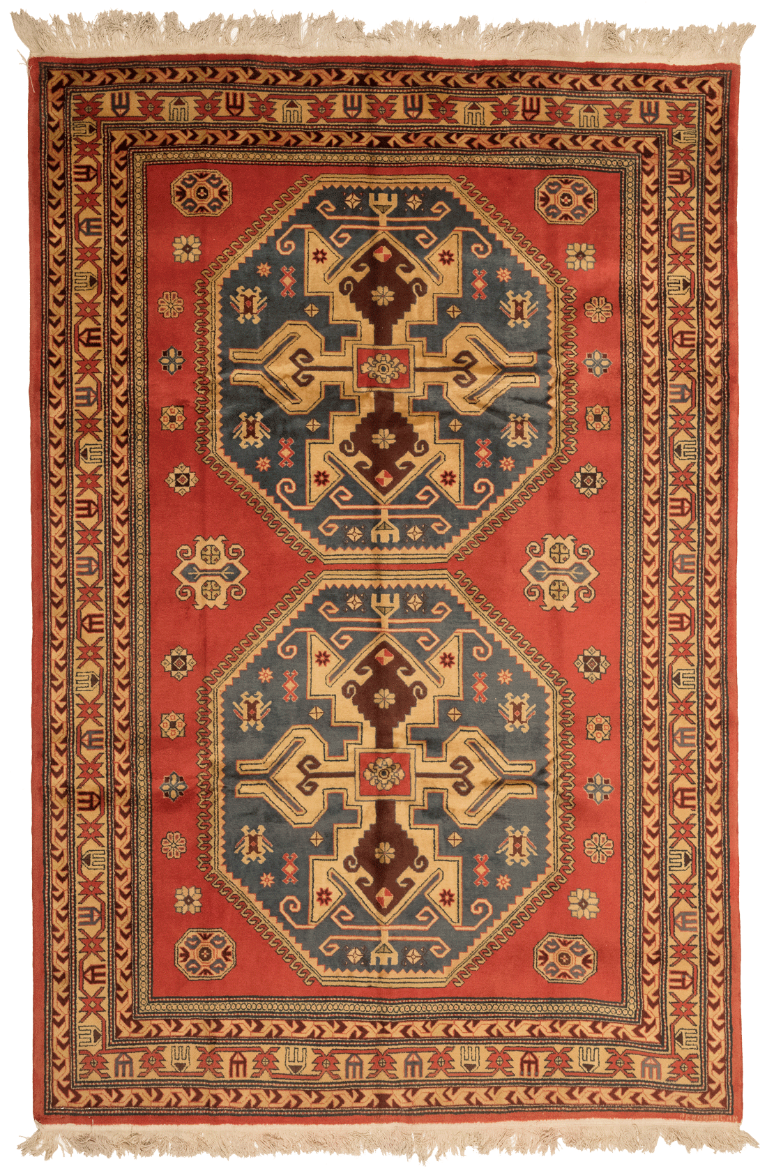 Tapis Shirvan Azerbaïdjan fait main, format 315x203 cm, boutique Baba Rug à Paris 12