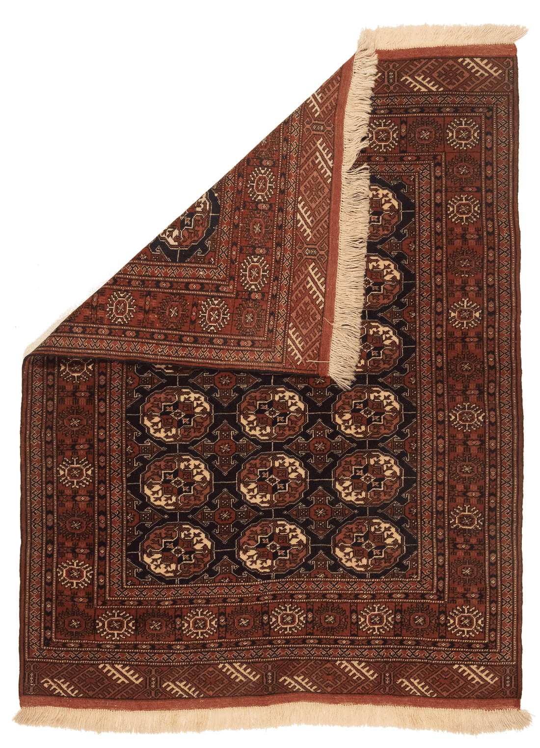 Tapis Turkaman Iran Fait Main 150x117cm - Baba Rug