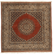 Tapis persan Moud carré fait main, format 150x150 cm, boutique Baba Rug à Paris 12