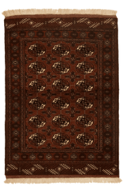 Tapis persan Turkmane fait main, format 150x110 cm, boutique Baba Rug à Paris 12