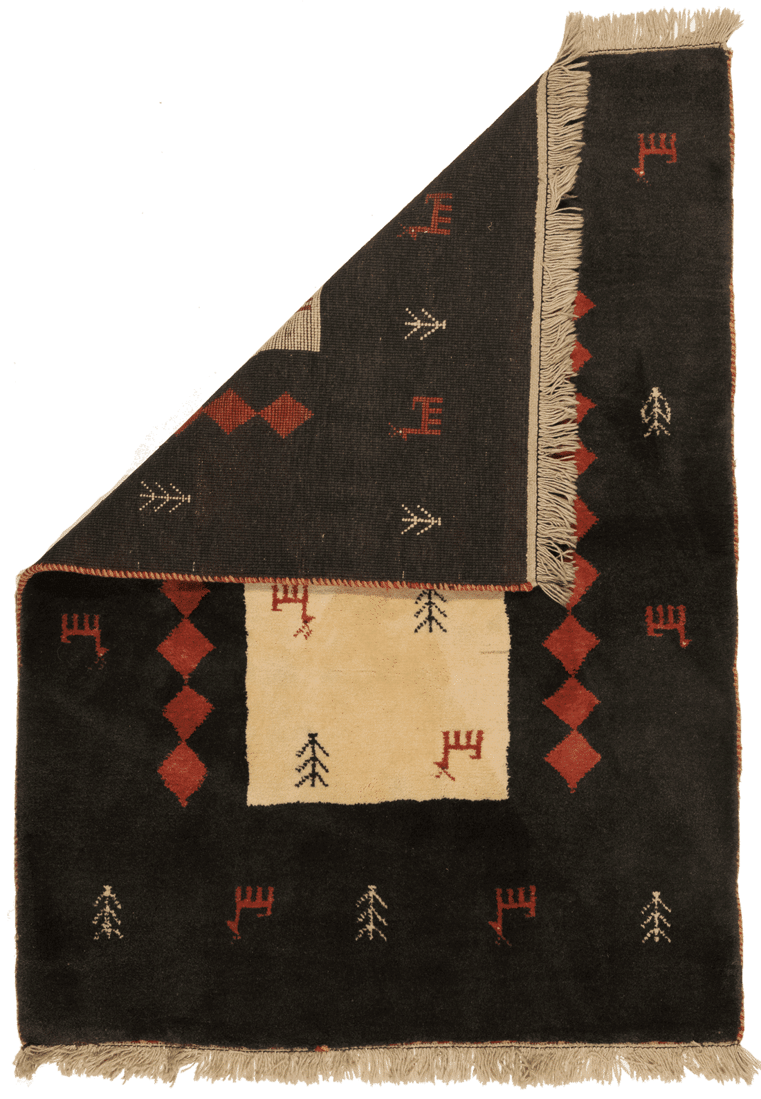 Tapis Gabbeh Iran 179x129 cm Fait Main Laine - Baba Rug