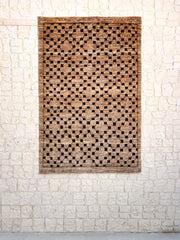 Tapis Ziegler fait main en laine – vue de face, 185 × 121 cm – Baba Rug, Paris
