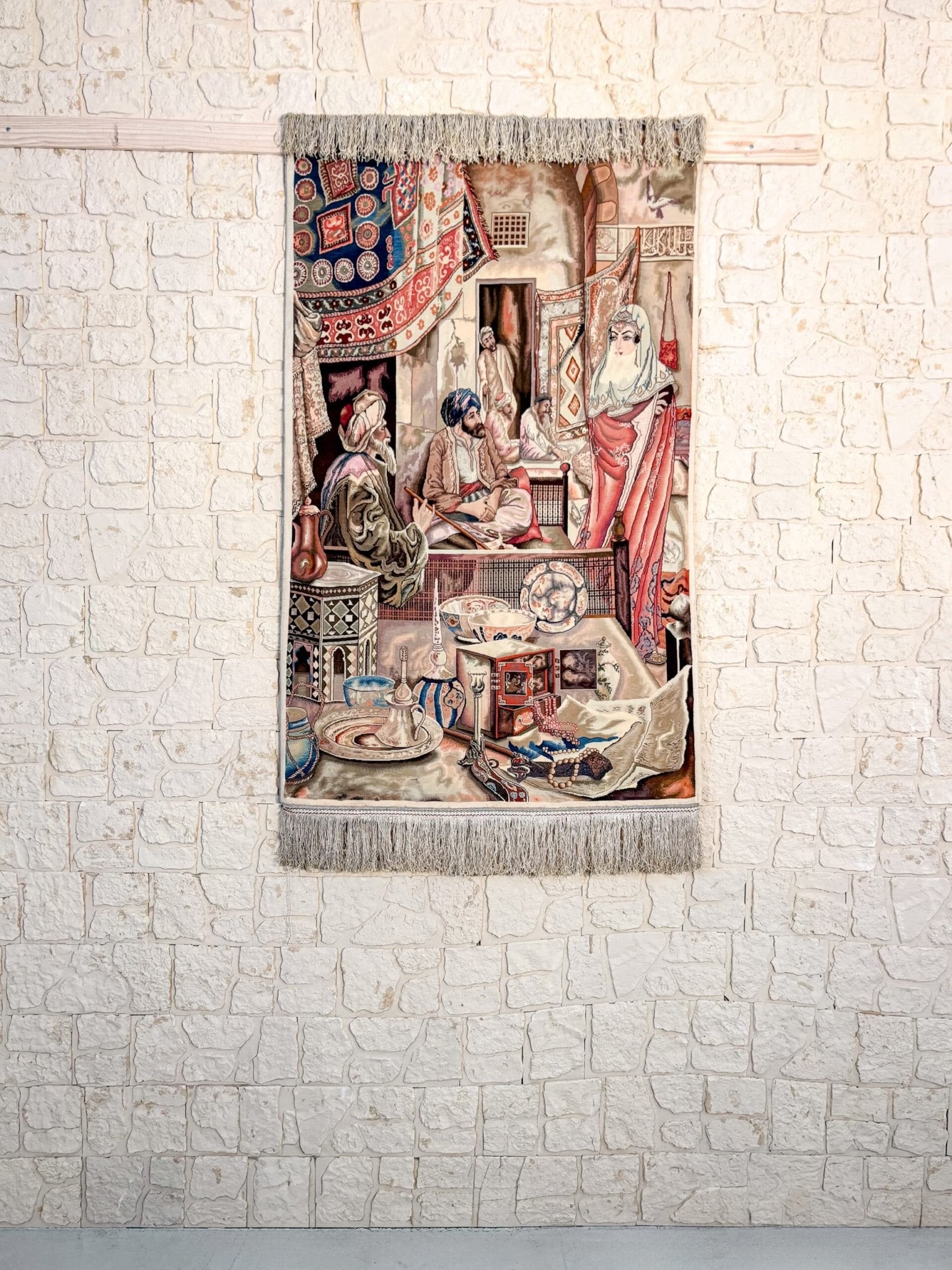 Tapis Tabriz fait main en laine – vue de face, 158 × 95 cm – Baba Rug, Paris