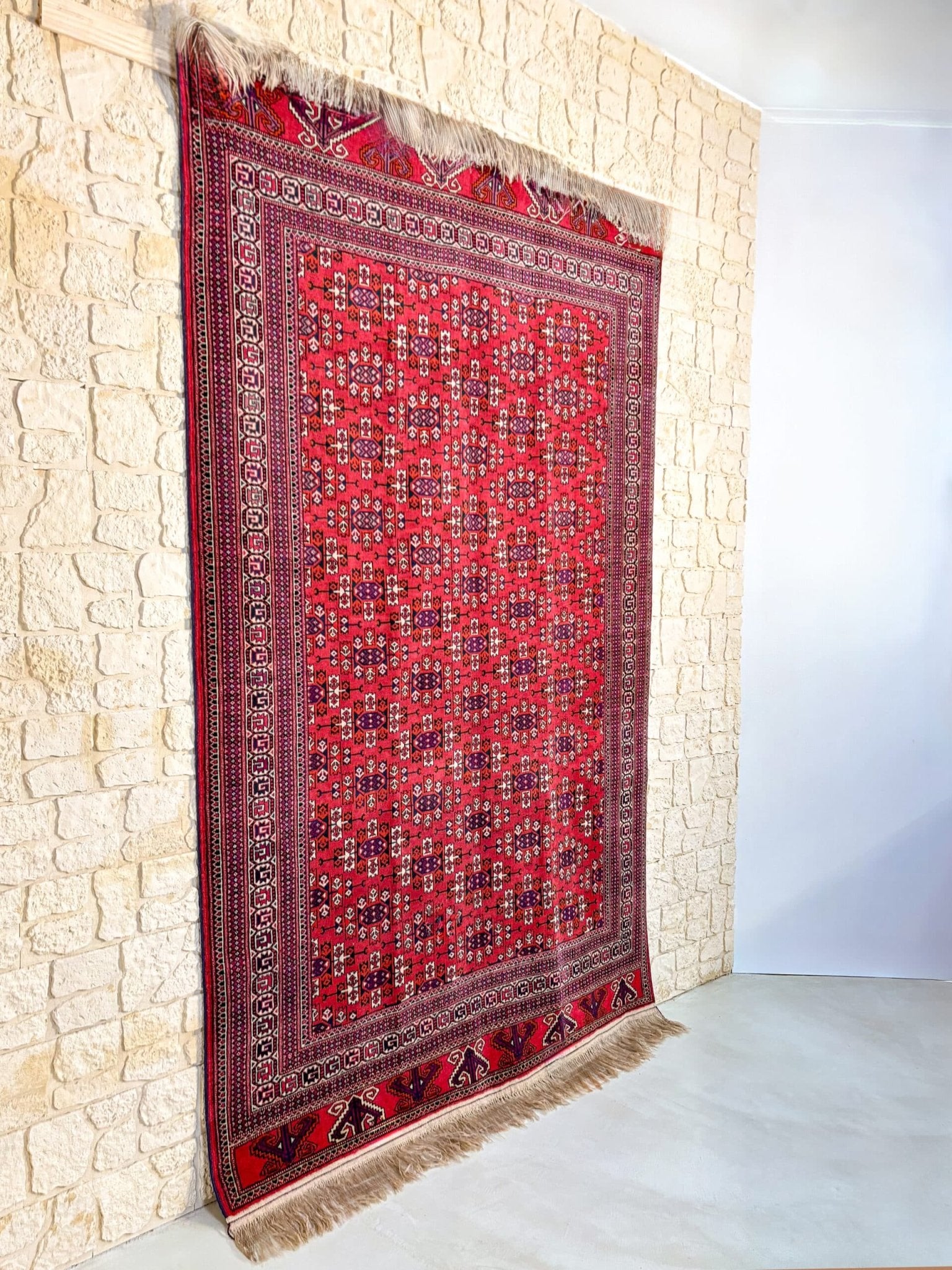 Tapis Yomut Russe Fait Main 260x165cm - Baba Rug