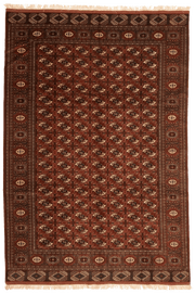Tapis Turkaman Iran 302x205cm fait main avec motifs persans traditionnels