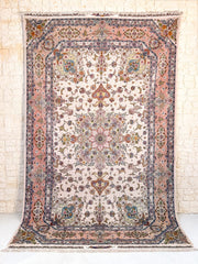 Tapis Tabriz 300x204 cm Fait Main Laine et Soie - Baba Rug