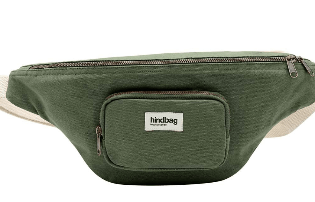 Sac Banane Sofia Hindbag XL vert olive – Banane bandoulière réglable | Baba Rug