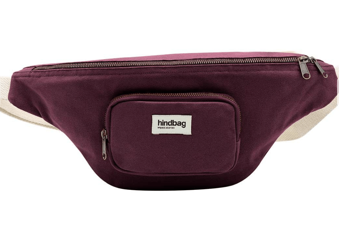 Sac Banane Sofia Hindbag XL prune – Banane bandoulière réglable | Baba Rug