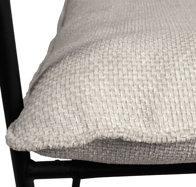 Fauteuil Elément en tissu et fer blanc