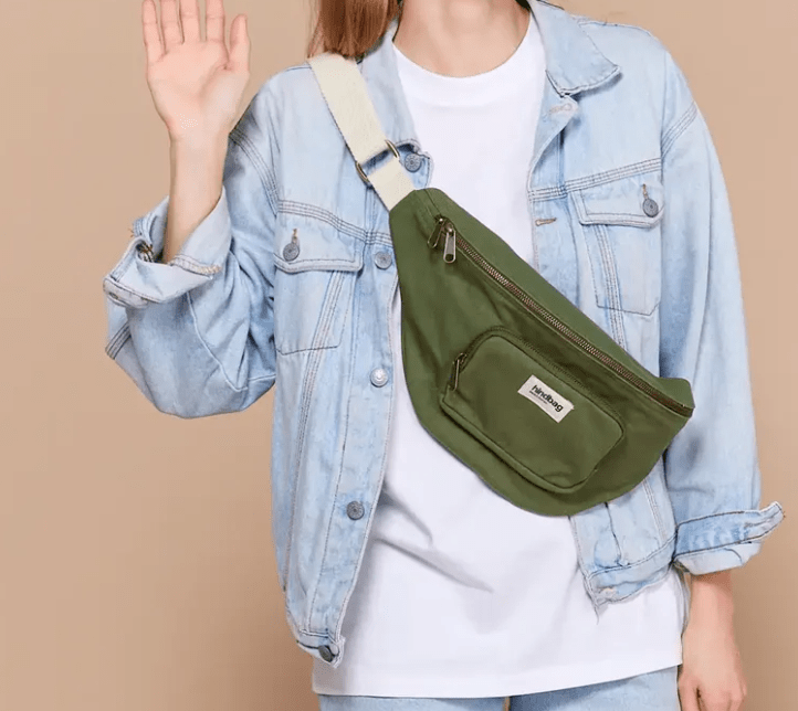 Sac Banane Sofia Hindbag XL vert olive– Banane bandoulière réglable | Baba Rug