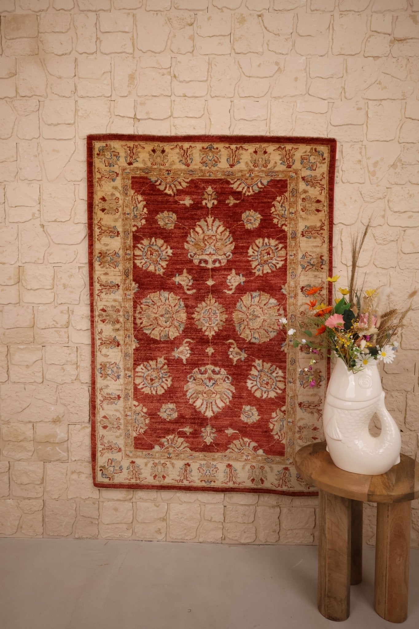 Tapis Chobie Ziegler Laine Nouée Main 146x100cm