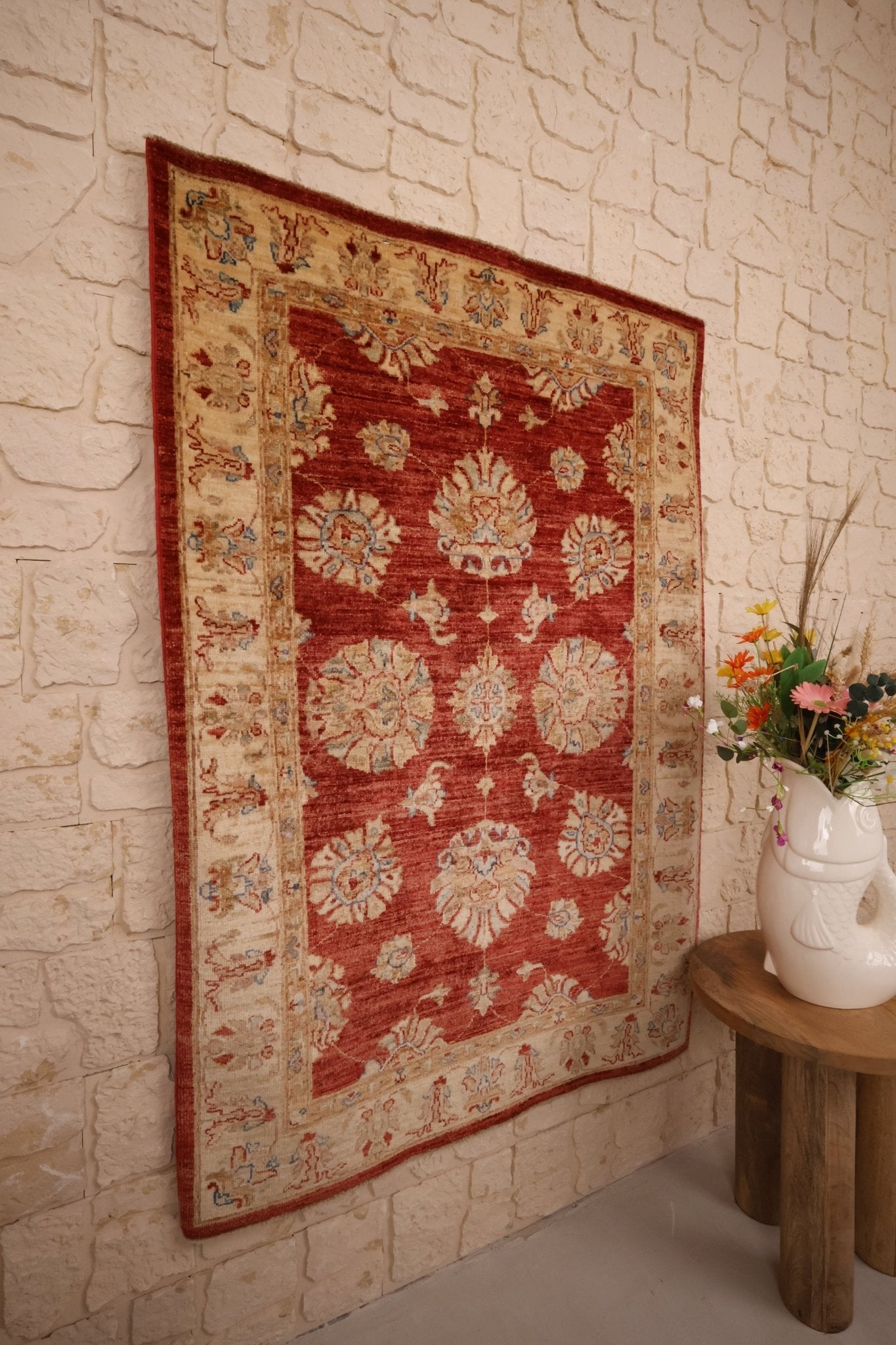 Tapis Chobie Ziegler Laine Nouée Main 146x100cm