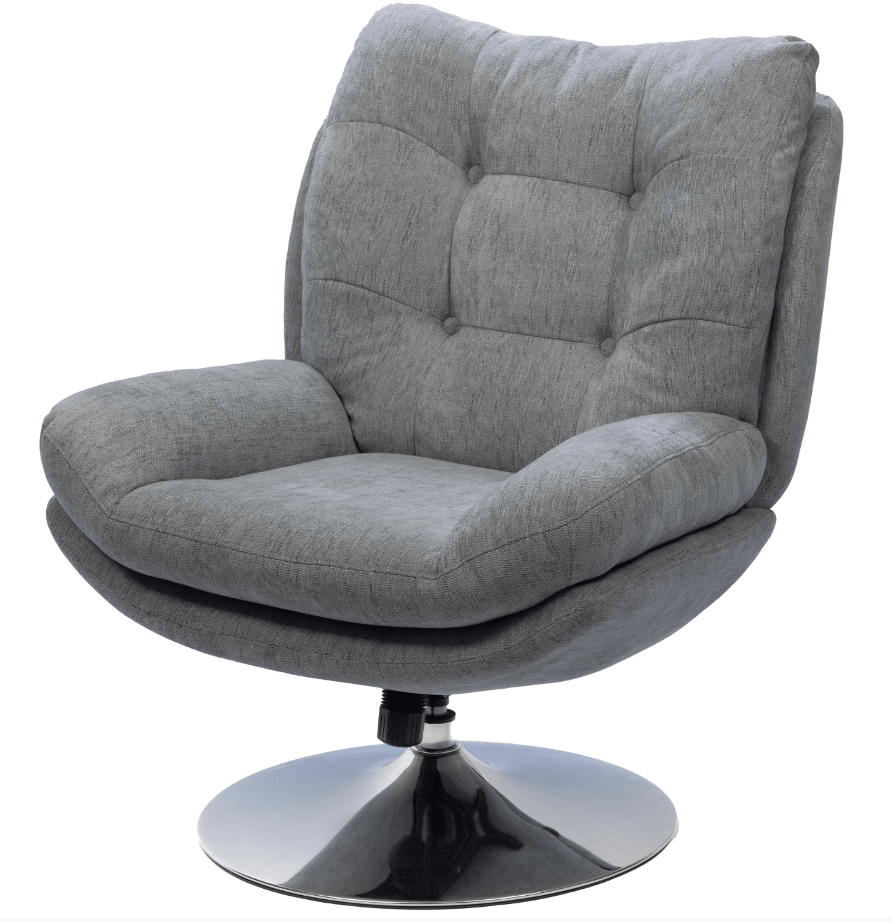 Fauteuil magnum beige chrome - Baba Rug