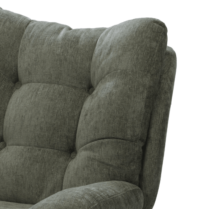Fauteuil magnum beige chrome - Baba Rug