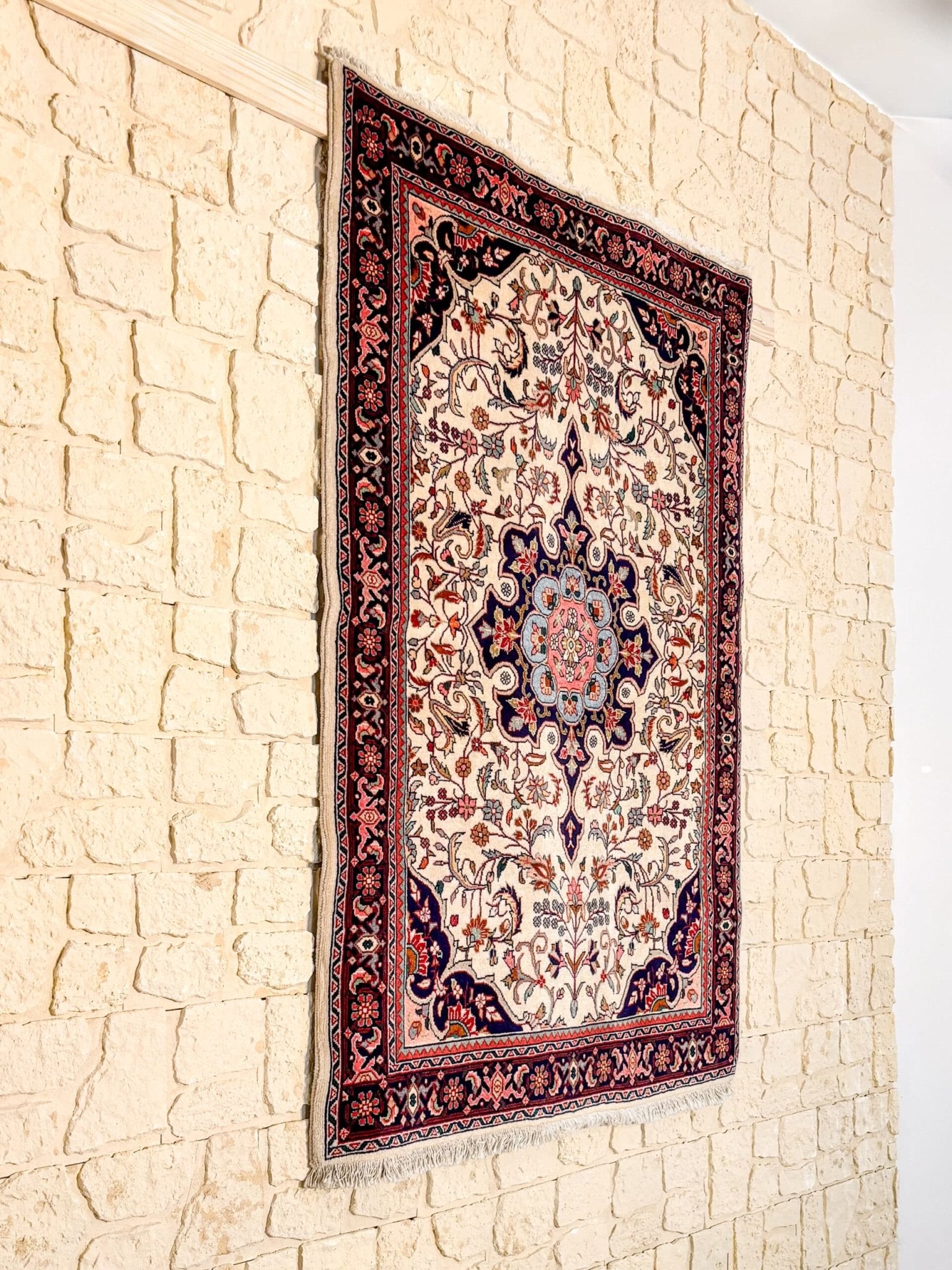 Tapis Persan Blanc Bidjar 150x105